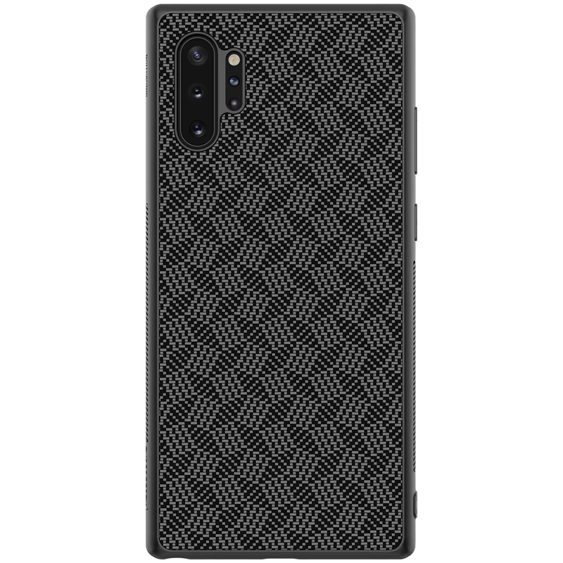 

Case for Samsung Note 10 NILLKIN Plaid Synthetic Fiber TPU Frame+PC Back Shell Back Cover Case for Samsung Galaxy Note 10+ Pro