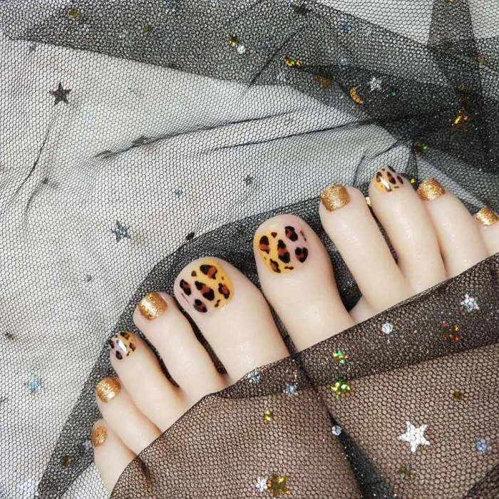 24 шт ложные Toenail водонепроницаемые длинные Полное покрытие Toenail патч для женщин девочек OR88