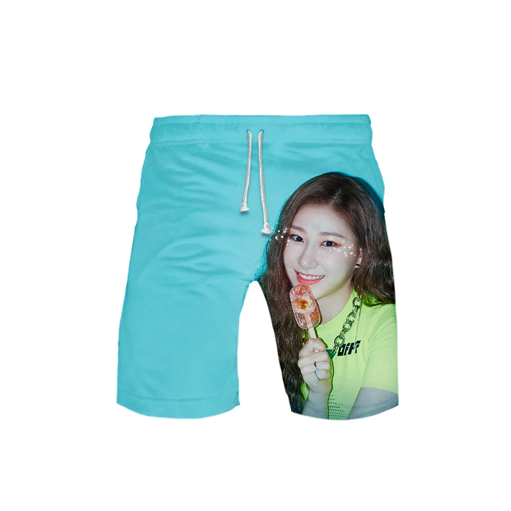 3D ITZY Kpop, корейские шорты для девочек, пляжные шорты, дышащие летние шорты, Новое поступление, красивые мягкие мужские штаны с рисунком