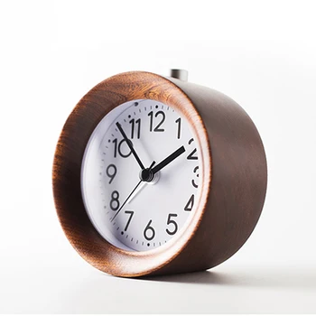 

QMJHVX Wooden Alarm Clock Wake Up Clock Bedside Kids Table Clock Backlight Alarm Clocks Night Light Home Decoration wecker