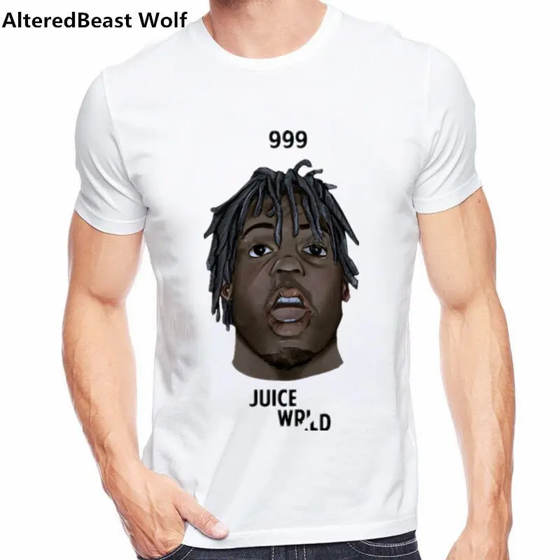Художественная футболка Juice Wrld, хип-хоп, певец Juice Wrld, принт Харадзюку, футболка, Homme, уличная одежда, рэпер, мужские Модные Забавные топы, футболка
