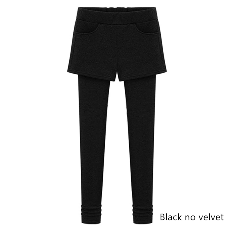 Black no velvet Высокая талия M-6XL размера плюс теплые бархатные женские леггинсы с свободные пикантные уличная длинная тренировки Штаны пуш-ап зима - Цвет: Black no velvet