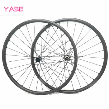 

YASE 27.5er carbon disc wheels XC 30x28mm tubeless mtb carbon wheelset 27.5 D411SB D412SB 100x15 142x12 bicycle wheel pillar1420