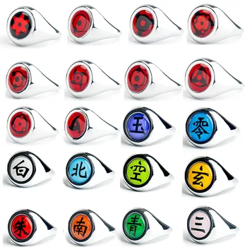 10 sztuk zestaw Anime Naruto Akatsuki pierścień Sharingan pierścień Metal Naruto Cosplay akcesoria Itachi figurka zabawki dla dzieci na prezent tanie i dobre opinie Bandai Model Adult Adolesce MATERNITY W wieku 0-6m 7-12m 13-24m 25-36m 4-6y 7-12y 12 + y 18 + CN (pochodzenie) Unisex NONE