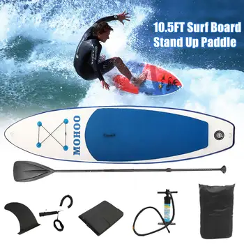 

Inflatable Boat Surfboard Adjustable Carry Sling Stand Up Surfing Surf Paddle Board Kayak Surf Water Sport Sup Board 320x78x15cm