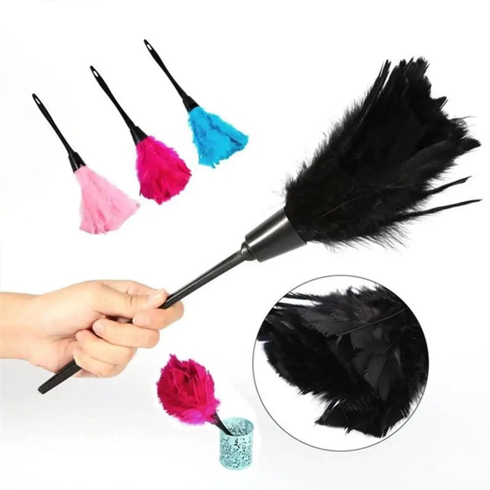 1 PC High Quality Plastic Handle Turkey Feather Duster Anti-stat