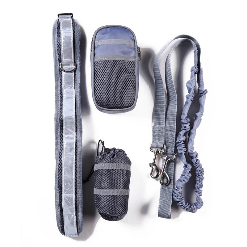 

Dog Running Pet Sports Set Reflective Traction Rope Set Running Traction Training Bag Outdoor Multi-function Hyena
