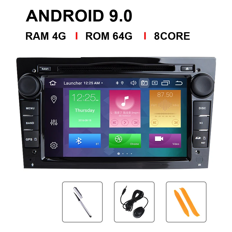 8 Core 64 ROM Ips 2 Din Android 9 Автомобильная магнитола мультимедиа для Opel Vectra C Vauxhall Astra HG J AntaraZafira B Corsa D vivaro Meriva Veda DSP 4GB - Цвет: 8 Core 64 ROM