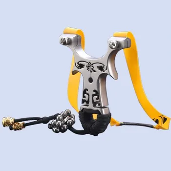 

Slingshot Hunting Stainless Steel Cutting Slingshot catapult Strong Flat Rubber Band Slingshot Outdoor High Power Shooting bow