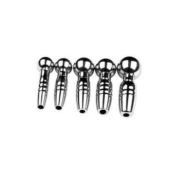 Metal Urethral Catheter Men's Sexoal Stimulant Urethra Stim Sound Penis Plug Probe Bdsm Sounding Insert Toys For Gay Man Hollow 4
