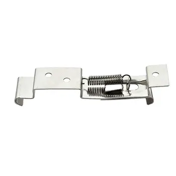 

1pair European Car License Plate Clips Spring Loaded Stainless Steel Bracket 87HE
