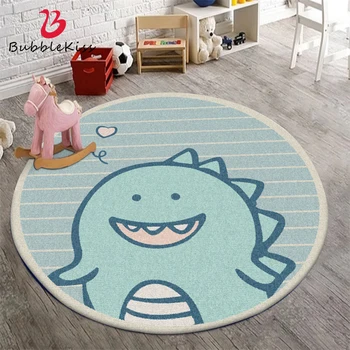 

Bubble Kiss Round Carpet Cartoon Cute Dragon Stripe Rugs Modern Home Living Room Carpet Baby Bedroom Decor Coffee Table Area Rug