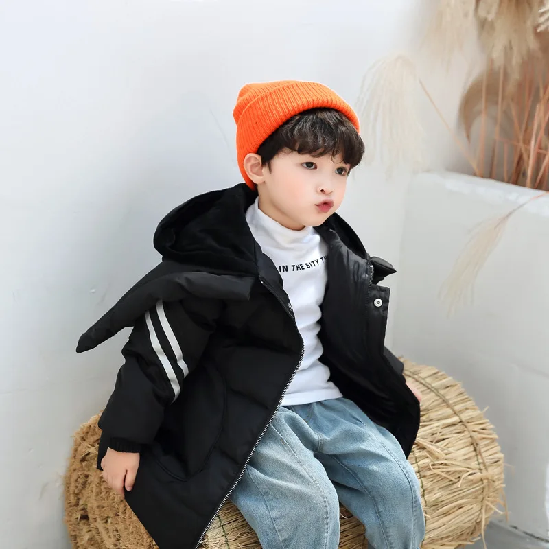 

New Children's Down Jacket, Medium and Long, Boys and Girls' Clothes, Thicker Winter Clothes, Children's Coats.