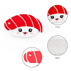 Sushi Shape Teether Rodent Animal Teething Toys Necklace Pendant Soft Silicone Newborn Accessories Babies Stuff for Teeth