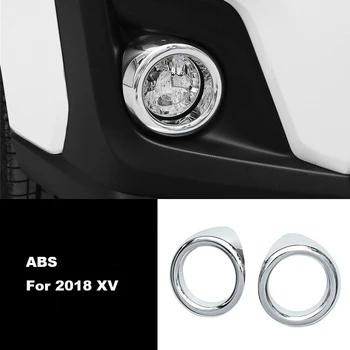 

ABS Chrome Front Head Fog Lamp light cover Trim For Subaru XV GT3 GT7 2017 2018 2019 Car Exterior Accessories