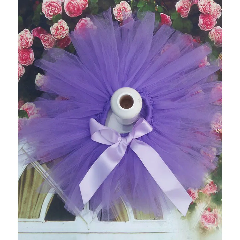 only skirt lavender Лучшие продажи для маленьких девочек фатиновое платье ободок для дня рождения Реквизит юбка-пачка с цветочным рисунком для фотосъемки Цвета и подарок 10 комплект для младенцев - Color: only skirt lavender