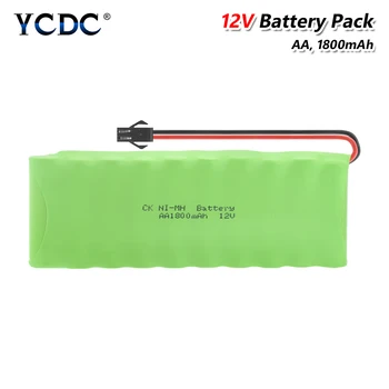 

12V AA Ni-MH Battery Pack Group 1800mAh Rechargeable With SM/L6.2 Connector Plug Ni-MH AA 12V Battery Pack For RC Model LED Lamp