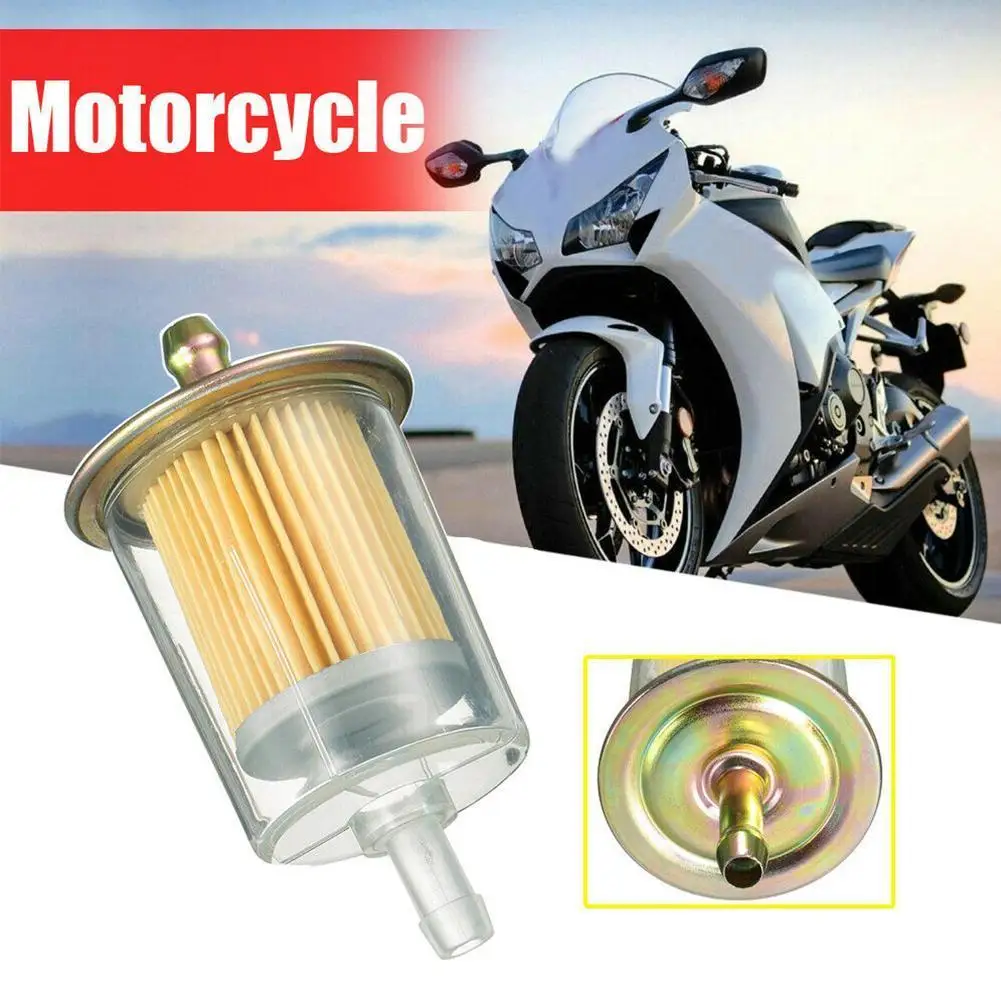 Motorcycle Gasoline Fuel Filter Element Inline Gas Petrol 3/8 Pipe Line Tractor RV Trucks Car Accessories | Автомобили и