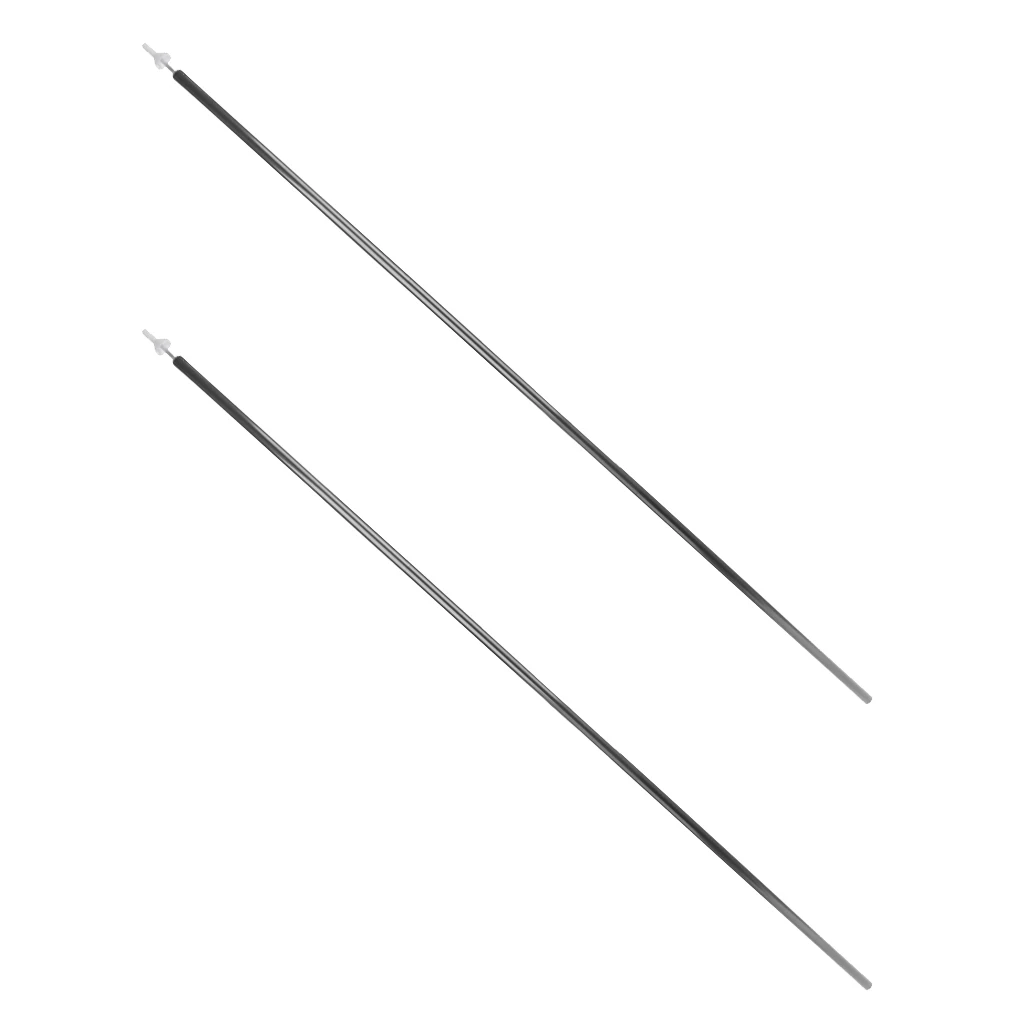 Silver Grey Упаковка из 2 штук 1,5 м/4,9 'складной навес палатки брезент тент Зонт полюс стержень+ ремень сумка для переноски для кемпинга путешествия на открытом воздухе - Цвет: Silver Grey