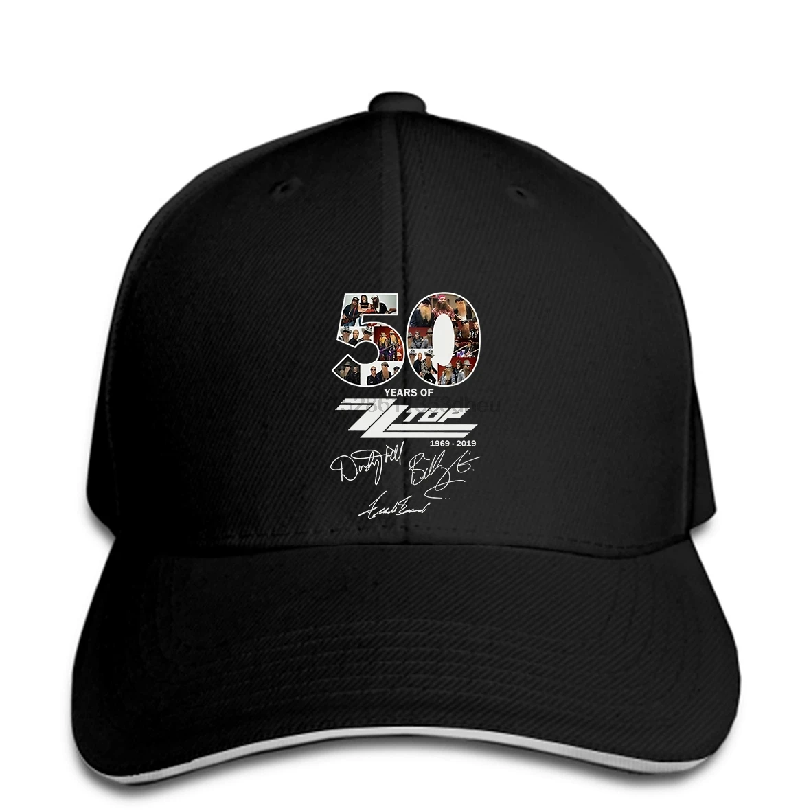 50 лет ZZ Top Thanks For Memories бейсбольная кепка BlackMen S US сток бейсболка