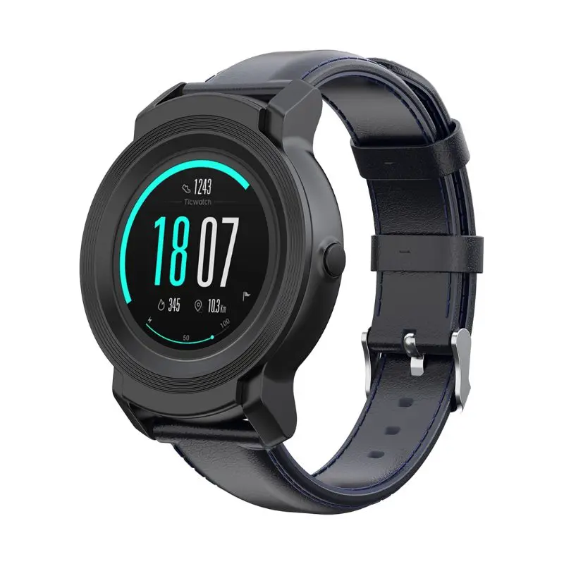 Модный Т-образный масляный воск телячья кожа ремешок для Ticwatch pro E2 S2