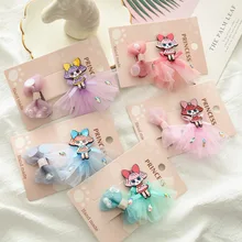 Комплект из трех предметов в японском и корейском стиле; милые детские заколки с героями мультфильмов для маленьких девочек; комплект с боковой застежкой; универсальные головные уборы