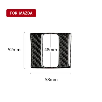 

Carbon Fiber Decoration Cap Interior Button Trim For Mazda 3 Axela 2013-18 1pcs