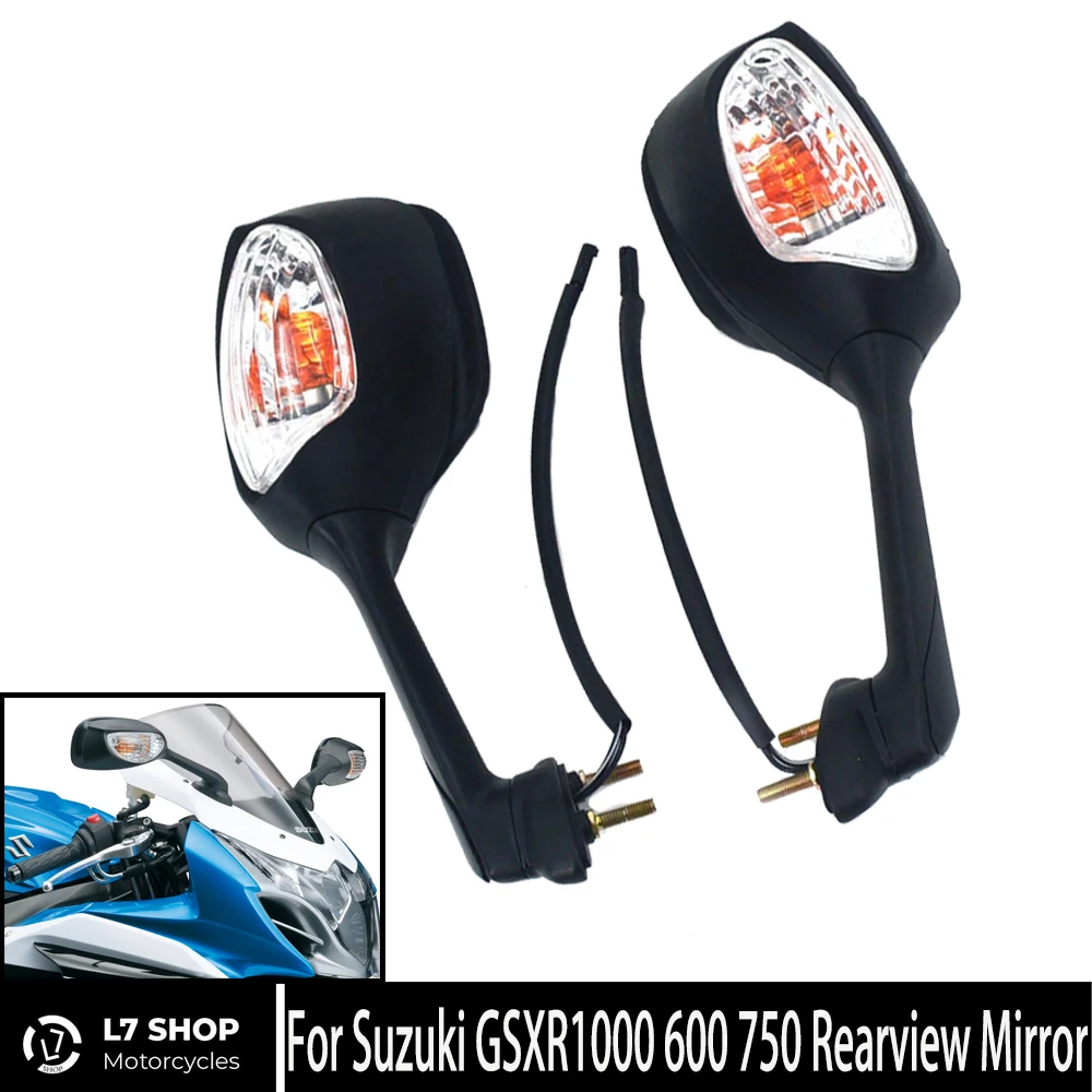 

High Quality Motorcycle Rearview Mirror Turn Signal Rear View Mirror For Suzuki GSXR1000 2009-2016 GSXR600 GSXR750 2011-2014