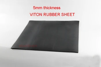 

5mm thickness Fluorine rubber sheet FKM plate Aflas Rubber Sheet FPM mat Viton cushion pad acid, alkali and high temperature