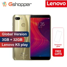 Глобальная версия, lenovo K5 Play, 3 ГБ, 32 ГБ, Face ID, 4G, мобильный телефон, 5,7 дюймов, Snapdragon MSM8937, четыре ядра, 13 МП+ 2 МП