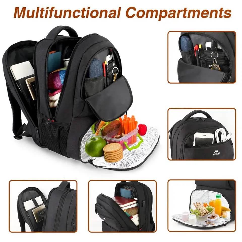 commuter backpack with lunch compartment
