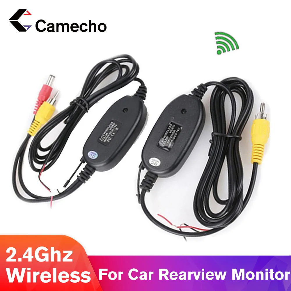 Camecho24GhzWirelessRCAVideoTransmitterReceiverKitRearView