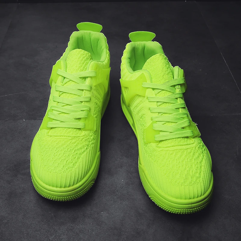 chaussure vert fluo