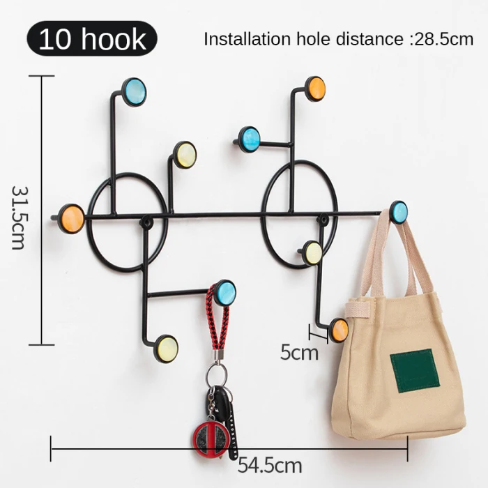 Nordic Iron Wall Hanging Shelf Rack Storage Holder Wall Decor for Home Bedroom Living Room JAN88