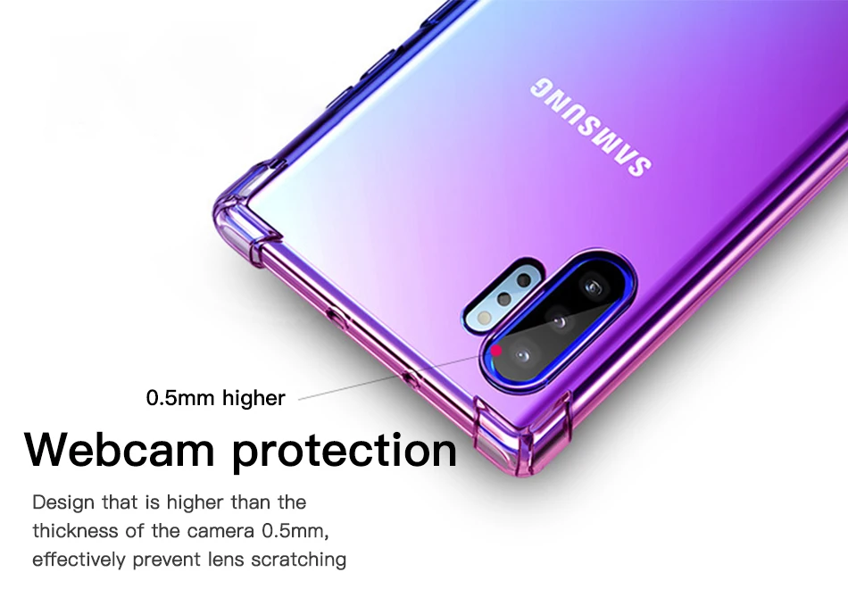 !ACCEZZ Luxury Colorful Case For Samsung Note 10 10+ Chic Style TPU Soft Ultra-thin For Note 10 10+ Protection Back Cover Shell (4)