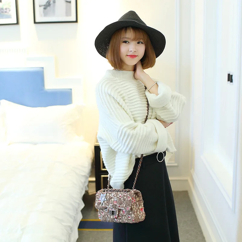 Джинсовые сумки со звездами лоскутные женские дизайнерские брендовые через