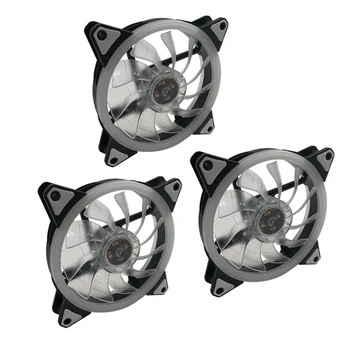 

Colorful Color Changing Silent Fan Desktop Computer Cooling Fan 12cm Chassis Fan Cool and Colorful