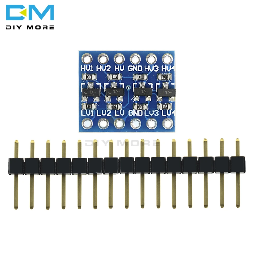 5 шт. IIC I2C логический преобразователь уровня Bi-плата управления Модуль 5 в 3,3 В DC модуль для Arduino с контактами Diy электронная плата PCB