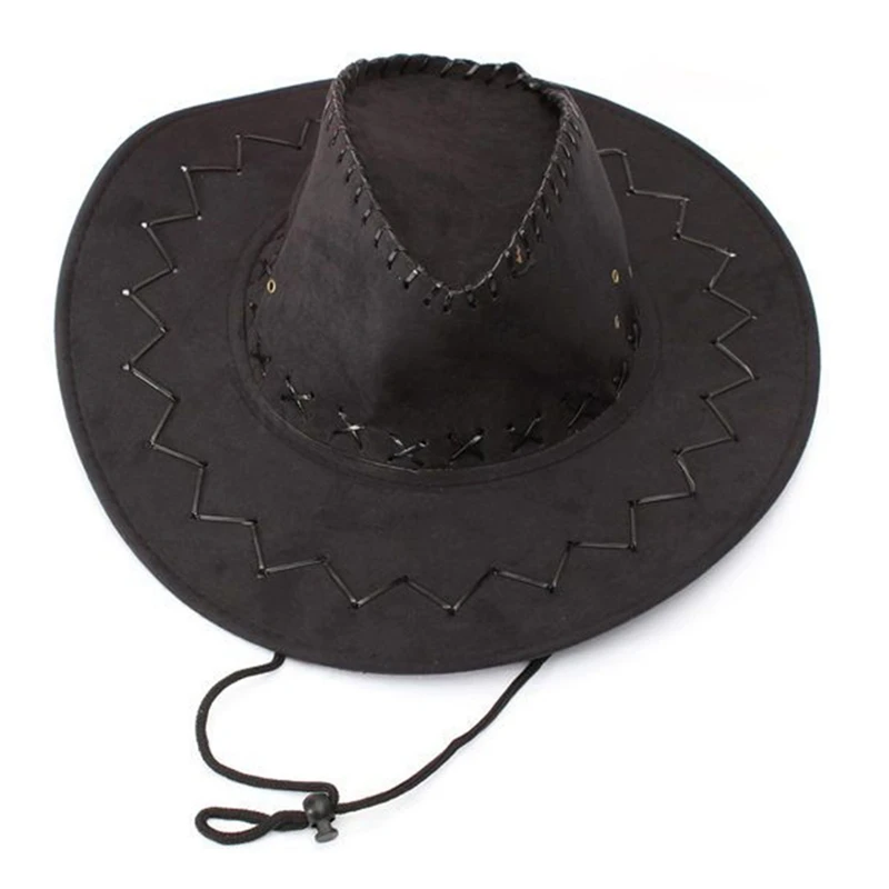 2 шт ретро унисекс джинсовая дикая западная ковбойская Родео нарядное платье аксессуары шляпы черный и хаки