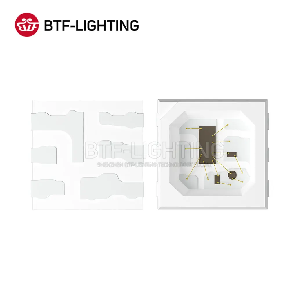 BTF9826RGB Мини(аналог APA102) 1500 шт 3537SMD Пиксели светодиодный чип для светодиодной ленты Экран 0,3 Вт/шт. индивидуально адресуемых DC 5V