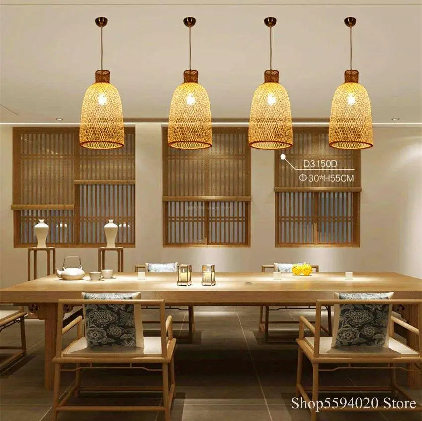 Подвесная лампа из бамбука в Юго Восточной Азии подвесной светильник для