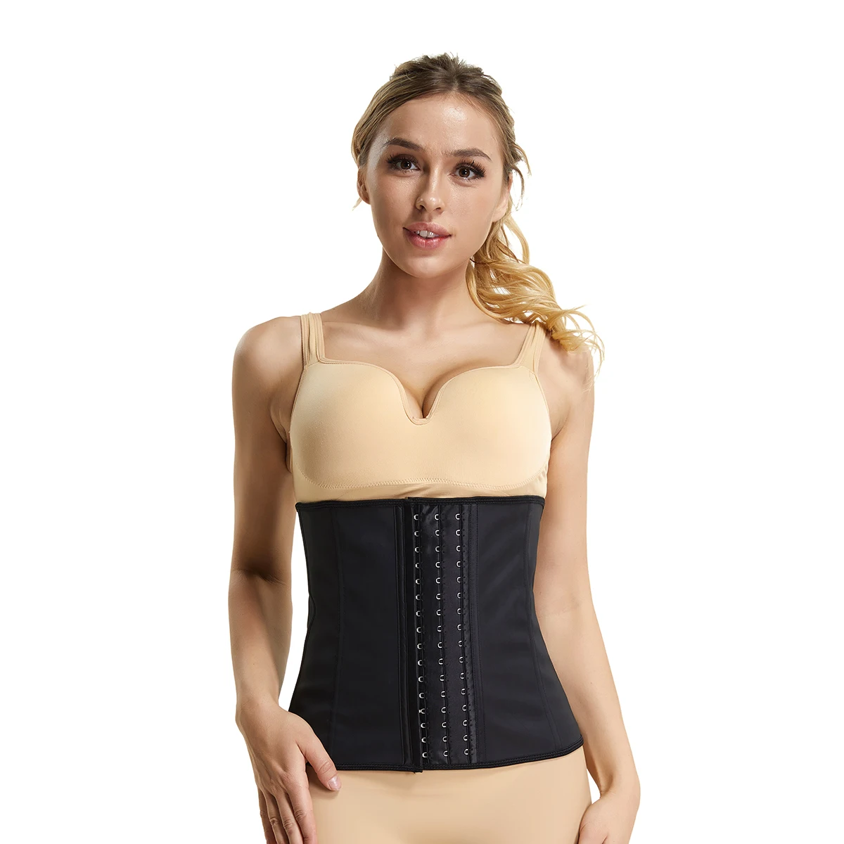 Черный Размера плюс с твердым животиком, Управление класс Для женщин Body Shaper Пояс для похудения живота Пояс черный пояс - Цвет: Черный