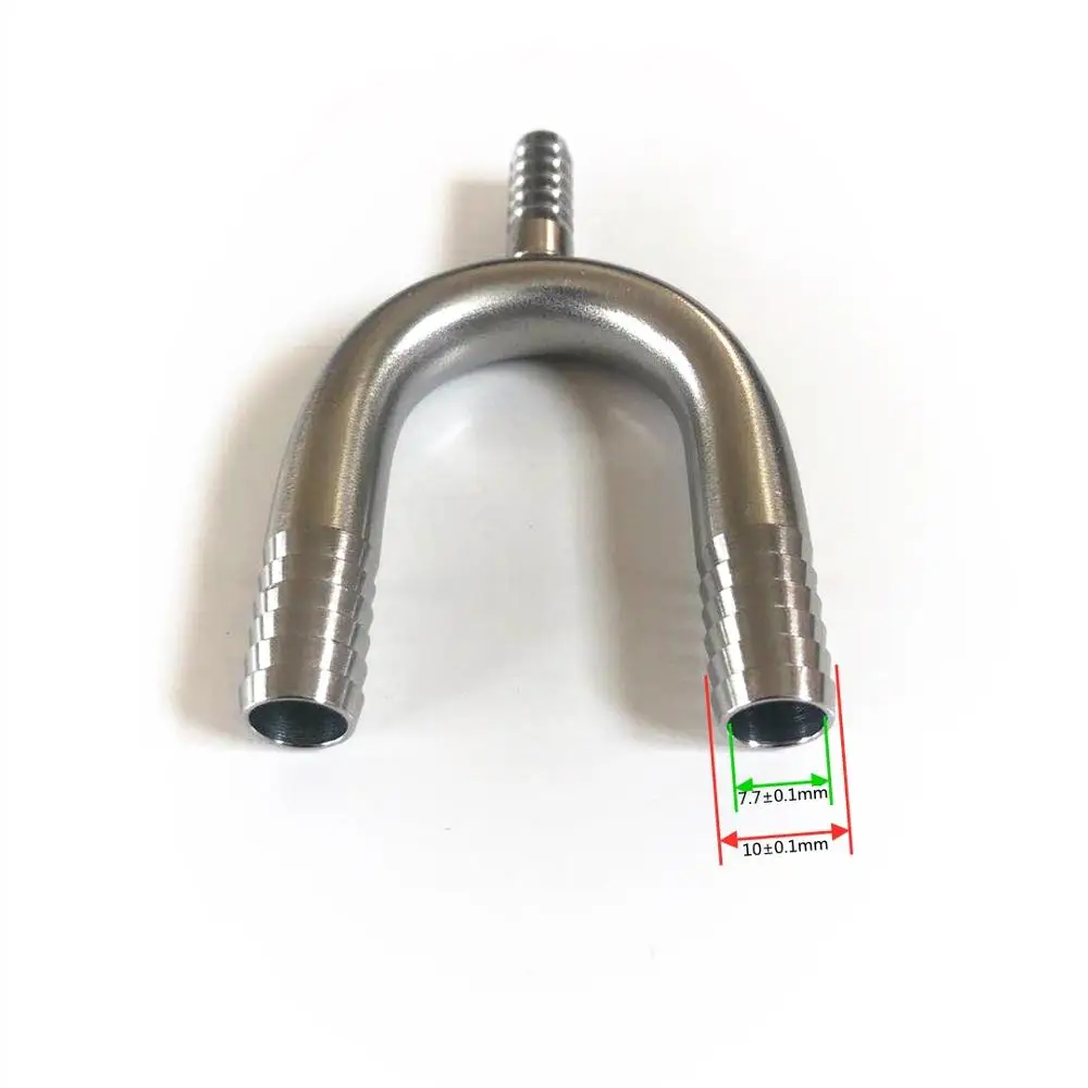Y-shape 304 stainless steel barbed tee Joint ，Home brewed BEER Hose connection adapter, American standard food grade material