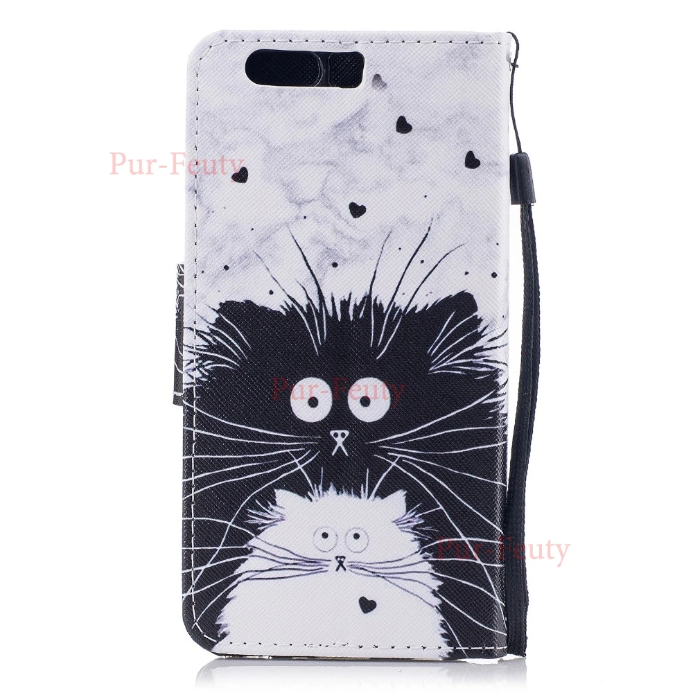 Корпус для Huawei P10 Plus VKY L09 L29 AL00 P8 P9 lite mini Y5 Y6II Компактный флип Бумажник Книга Стиль 3D видение кожаные чехлы