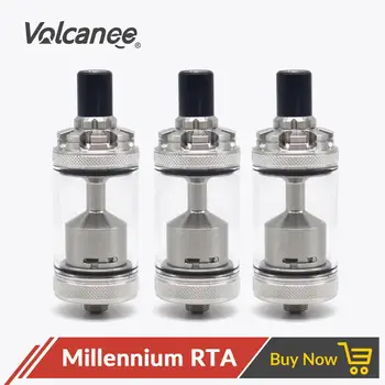 

Volcanee Millennium Styled RTA 4ml Capacity 316SS Adjustable Airflow Control Vape Tank for 510 Thread Box Mod VS Taifun GTR RTA