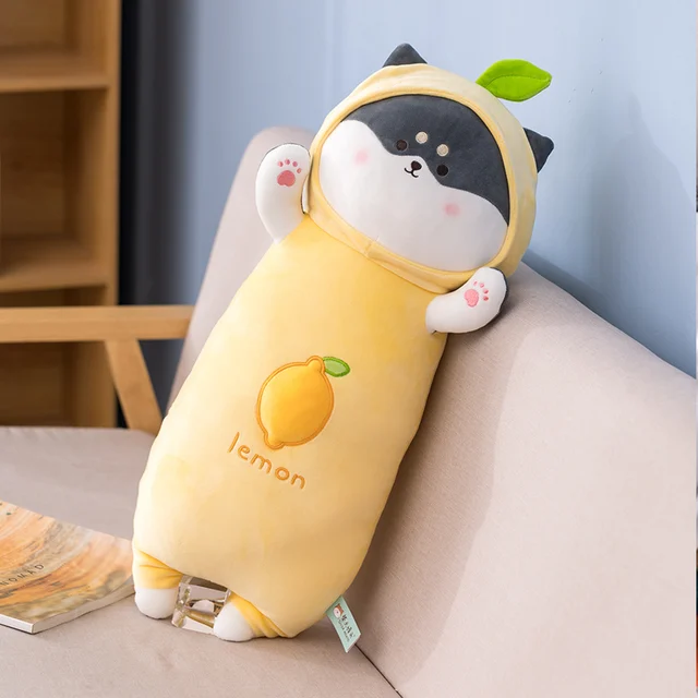 1pc 65cm Lovely Plush Long Shiba Inu Dog Toys Stuffed Soft Animal Dog Pillow Sleeping Toy for Children Girls Birthday Gifts
