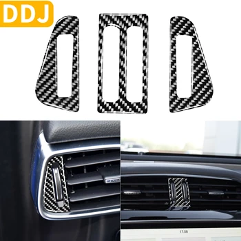 

For Jaguar F-PACE XE XF XJ X761 X760 X260 Accessories Carbon Fiber Decoration Interior Dashboard Air Vent Outlet Trim Sticker