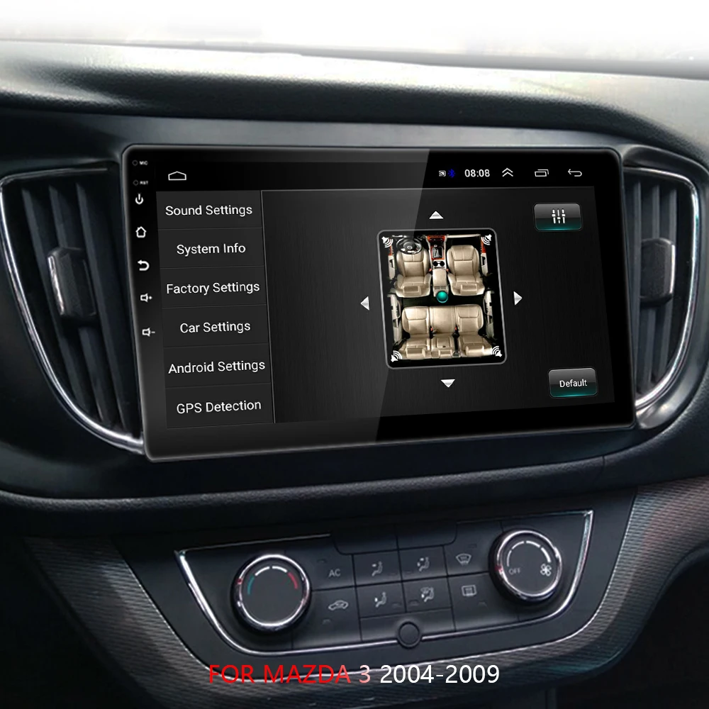 Camecho 2din автомобильный мультимедийный MP5 плеер Android 8,1 автомобильный DVD gps Радио стерео 1G 16G Автомобильный аудио Радио стерео для Mazda 3 2004-2009