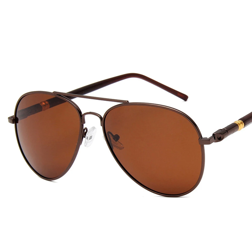 

MUSELIFE Metal Frame Quality Oversized Spring Leg Alloy Men Sunglasses Polarized Brand Design Male Sun Glasses Driving