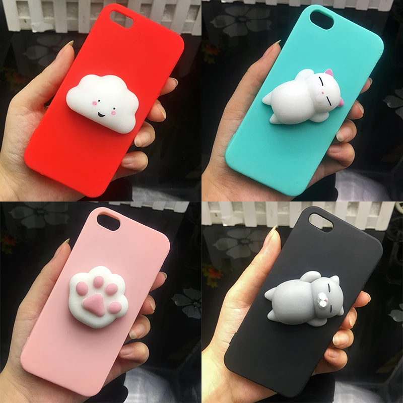 Милые мягкие силиконовые чехлы из ТПУ с 3D мягким котиком для iphone 11 Pro Max задняя